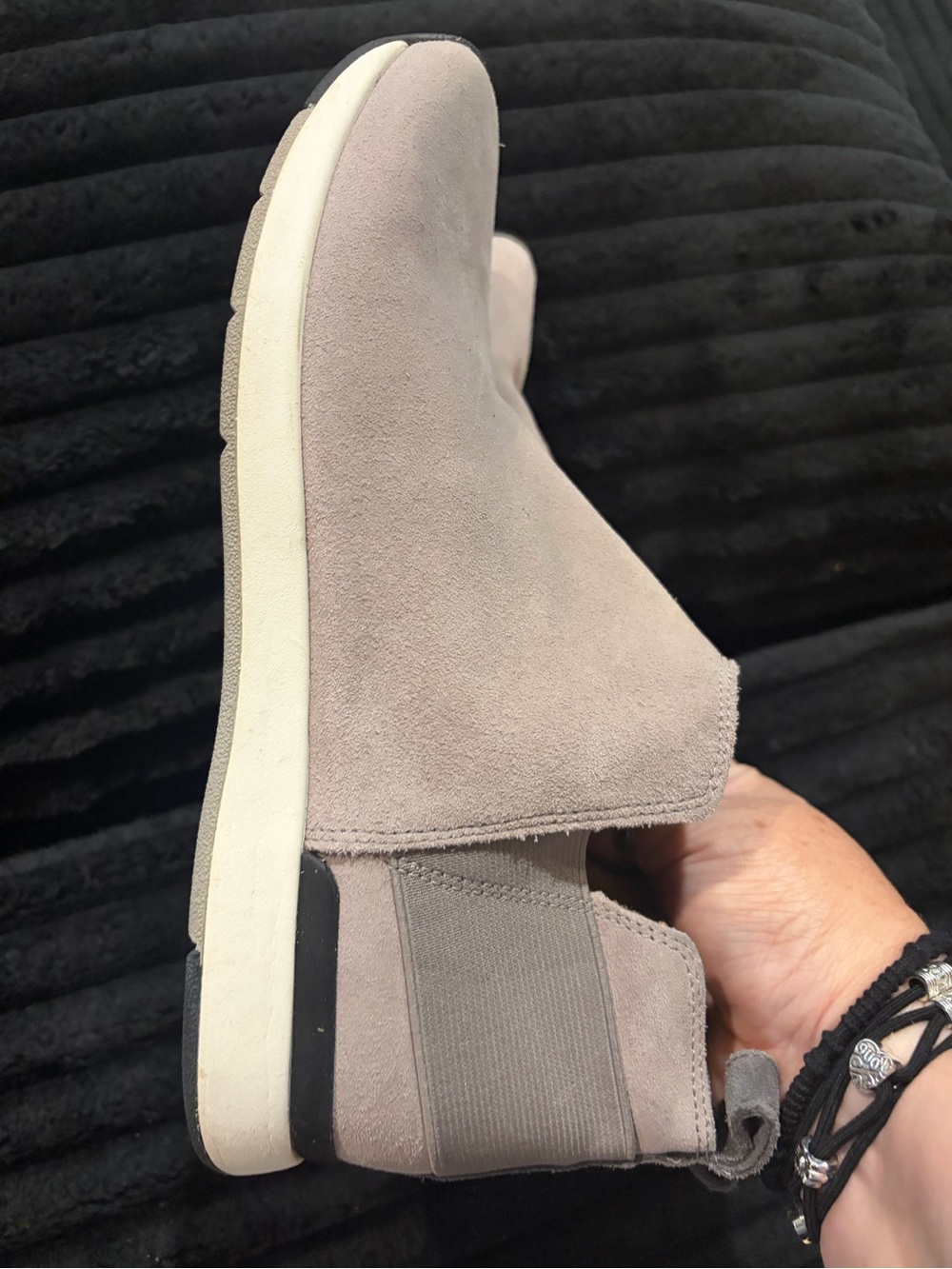 Women’s Vionic Slip-On Suede Chelsea Athletic Bootie - Picture 3 of 11